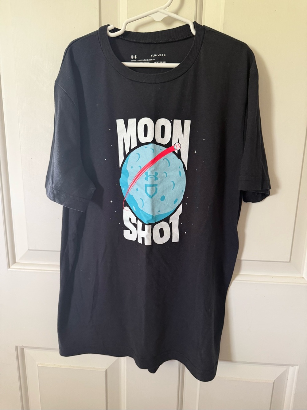 Under Armour Black Short-Sleeve 'Moon Shot' Graphic Tee with Blue Moon